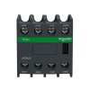 Schneider LADN22 Auxiliary contact block,TeSys D,2NO+2NC,front mounting,screw terminals ขยายช่องสัญญาณการทำงาน