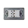 Schneider Electric : ชุดเต้ารับคู่ 3ขา+หน้ากากสีน้ำตาล | Zencelo - ชไนเดอร์ | A8401LH_SZ+84426LUES2_BZ