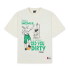 Mens Did You Dirty Trash Talk T-Shirt - Ecru