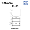 TAOC CL-3S-DB/DG Audio Visual Rack