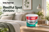 Restful Spot จาก Nippon RESONATE: ห้องนอนเขียวอ่อนกับวัสดุธรรมชาติ พร้อมภาพผลิตภัณฑ์ สีน้ำอะคริลิก Nippon Paint Vinilex ทาภายใน ชนิดด้าน (เบส A)
