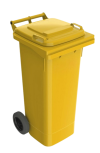 ถังขยะพร้อมล้อเข็น 240 ลิตร ฝาเรียบ
