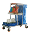 รถเข็นสแตนเลสใส่อุปกรณ์อเนกประสงค์