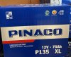 PinacoBattery p135 ชนิดน้ำไฮบริด 75แอมป์ PinacoBattery p135 ชนิดน้ำไฮบริด 75แอมป์