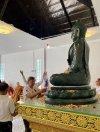พระพุทธรูปแกะสลักหินเขียว