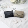 Genuine Leather Short Wallet with Embossed Music Note Design