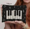 Multipurpose Fabric Pouch with Piano and Music Note Design