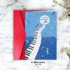 Happy Birthday Card – Piano and Music Note Design
