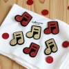 Glitter Musical Note Hair Clip