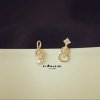 Violin & Music Note Crystal Earrings