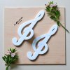 Pastel Blue Treble Clef Hair Clip