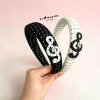 Treble Clef Polka Dot Padded Headband