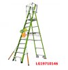 LG19710146 บันไดไฟเบอร์กลาส 10 ฟุต พร้อมขาค้ำ Safety Cage 2.0 (LITTLE GIANT)