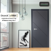 ประตู DoorX Silver ลาย 1 - Platinum Grey (Charcoal) ขนาด 3.5x80X200 ซม.