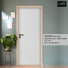 ประตู iDoor HDF เซาะร่อง 1 เส้นตั้ง เจาะลูกบิด กรุ Melamine ขาว ขนาด 3.5x80x200 ซม.