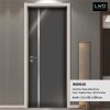 ประตู iDoor Premium Metal Line เส้นกลาง/สีเงิน สี Platinum Grey ขนาด 3.5x80x200 ซม.
