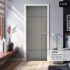 ประตู iDoor S6 ลาย 04 - Silver ขนาด 3.5x80x200 ซม.