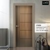 ประตู iDoor Premium S6 ลาย 06 สี Brownie Oak ขนาด 3.5x80x200 ซม.