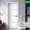 ประตู iDoor Premium Dsign พิมพ์ลาย 01 (เส้น-จุด) สี Pearl White ขนาด 3.5x80x200 ซม.