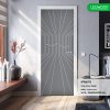 ประตู iDoor Premium Dsign พิมพ์ลาย 07 (เส้น) สี Platinum Grey ขนาด 3.5x80x200 ซม.