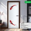 ประตู iDoor Premium Dsign พิมพ์ลาย 17 (ปลาคาร์ฟ) สี Pearl White ขนาด 3.5x80x200 ซม.