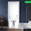 ประตู iDoor Premium Dsign พิมพ์ลาย 18 (กวาง) สี Pearl White ขนาด 3.5x80x200 ซม.