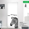 ประตู iDoor Premium Dsign พิมพ์ลาย 21 (ม้าลาย) สี Pearl White ขนาด 3.5x80x200 ซม.
