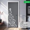 ประตู iDoor Premium Dsign พิมพ์ลาย 30 (ดอกไม้) สี Platinum Grey ขนาด 3.5x80x200 ซม.