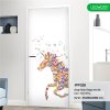 ประตู iDoor Premium Dsign พิมพ์ลาย 32 (ยูนิคอร์น) สี Pearl White ขนาด 3.5x80x200 ซม.