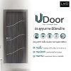 ประตู UDoor UPVC สี Cenerio Oak ลาย S2 ขนาด 3.5x70x200 ซม.