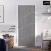ประตู UDoor UPVC สี Light Gray ลาย S2 ขนาด 3.5x80x200 ซม.