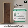 ประตู DoorX Gold ลาย 4 - Walnut (Charcoal) ขนาด 3.5x80X200 ซม.
