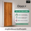 ประตู DoorX Platinum ลาย 1 - Brazilian Teak (Charcoal) ขนาด 3.5x80X200 ซม.