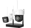 กล้องวงจรปิด HIKVISION รุ่น DS-J142I/NKS422W03H : 2MP H.265 One bullet + One PTDome WiFi NVS Kit