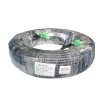สายสำเร็จไฟเบอร์ออฟติกกลม Composit (ฉนวนกันกระรอก) SC/APC-SC/APC 4 Core + สายไฟ (2*1.0 sqm) 100M