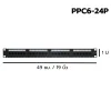 แผงกระจาย สาย LAN 1U สำหรับตู้แร็ค 19`` GLINK รุ่น PPC6-24P