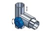 ข้อต่อท่อน็อตลูกบิด Knob Bolt รุ่น ALN-A03