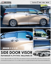 SIDE DOOR VISOR กันสาดสำหรับ ALPHARD / VELLFIRE 40 รุ่นปี 2023 ขึ้นไป