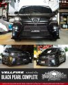 แปลงหน้า BLACK PEARL COMPLETE ชุดแต่งดีไซน์ดุดัน สปอร์ต พรีเมียม เปลี่ยนลุค Toyota Vellfire 20