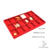 กล่องพระ ถาดพระ กล่องใส่ของมีค่าเก็บได้หลากหลาย มีให้เลือกแบบกล่อง และ แบบถาด วัสดุผ้ากำมะหยี่อย่างดี สีแดง 18 ช่อง