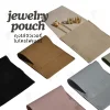 ถุงใส่เครื่องประดับ ผ้าไมโครไฟเบอร์ Jewelry Pouch ขนาด 8x8 ซม. ถุงใส่แหวน สร้อย ต่างหู กำไล ซองใส่จิวเวลรี่