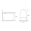 โถสุขภัณฑ์ Smart Toilet แบบตั้งพื้น HY-SMART002