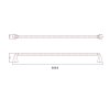 24 TOWEL BAR 60 CM 33324-MB