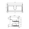 MAIN CABINET DUBBLE DRAWER 100x49x50 CM LB-ZENGLOW-1000-MC