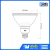 Bioenergys หลอด LED Par38 RGB 20W ขั้วE27