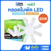 HiET หลอดไฟ LED ทรงใบพัด 8แฉก หลอดใบพัด ขั้วE27