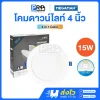 Megaman โคมไฟดาวน์ไลท์ LED ฝังฝ้า 15W ขนาด 4 นิ้ว 3แสง