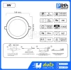 Wellux โคมไฟดาวน์ไลท์ดิมเมอร์หรี่แสงไฟ LED ฝังฝ้า 9W ขนาด 4 นิ้ว Lunar Series