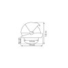 WHITE OFF135COMP CONE SHAP CARD Z/A