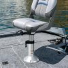 Boat Seat Pedestal with Slide, Aluminum Adjustable Height from 14" to 20" Locking Boat Seat Pedestals, Boat Seats Captain Chair Fishing Seats